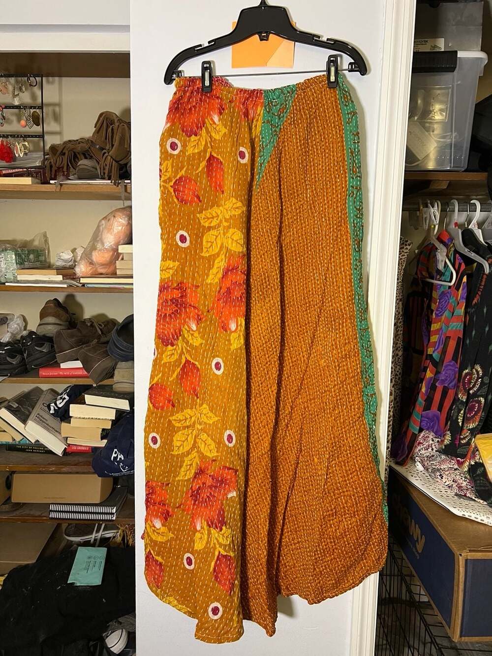 Kantha Bae Kantha Patchwork Wide Leg Lounge Pants